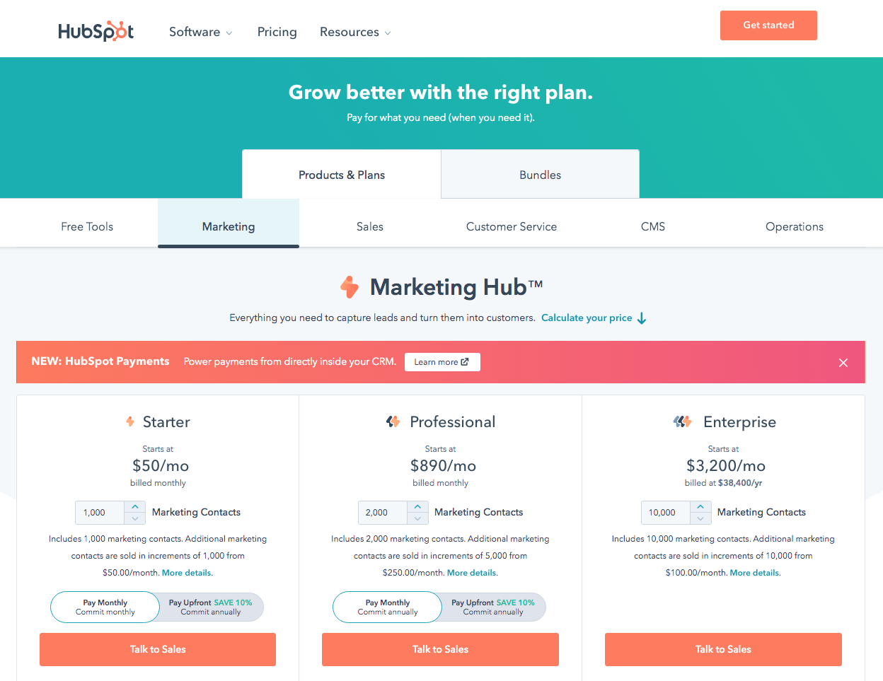 Pricing Page