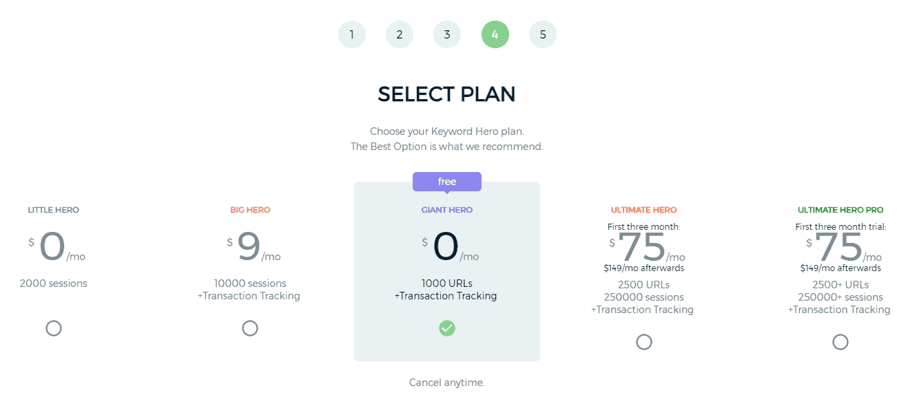 Pricing Page