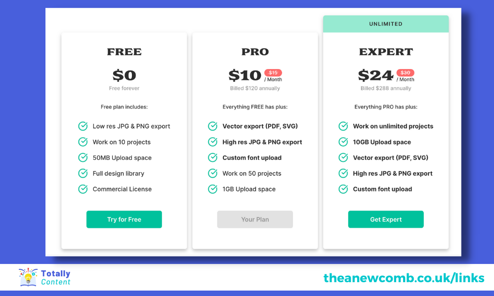 Pricing Page