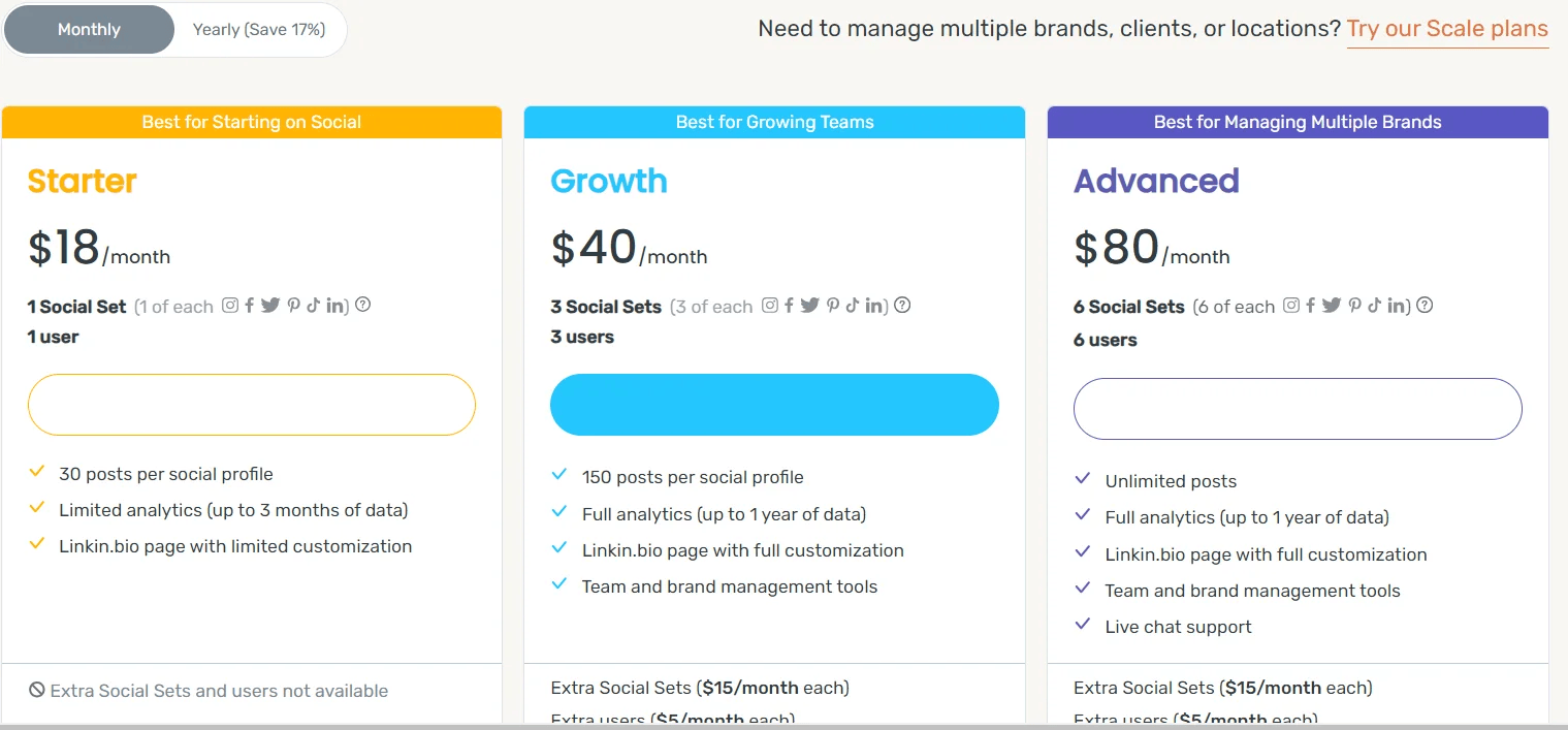 Pricing Page