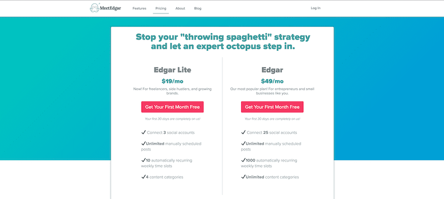Pricing Page