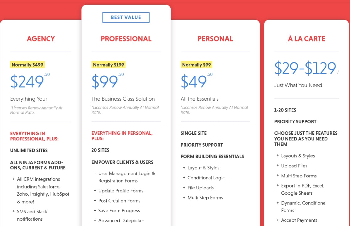 Pricing Page