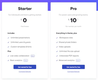 Pricing Page