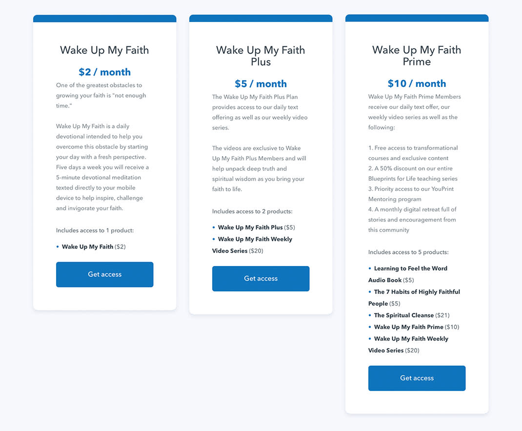 Pricing Page