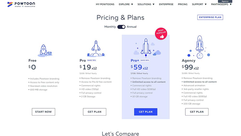 Pricing Page