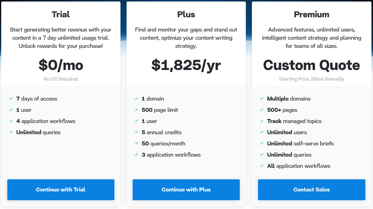 Pricing Page
