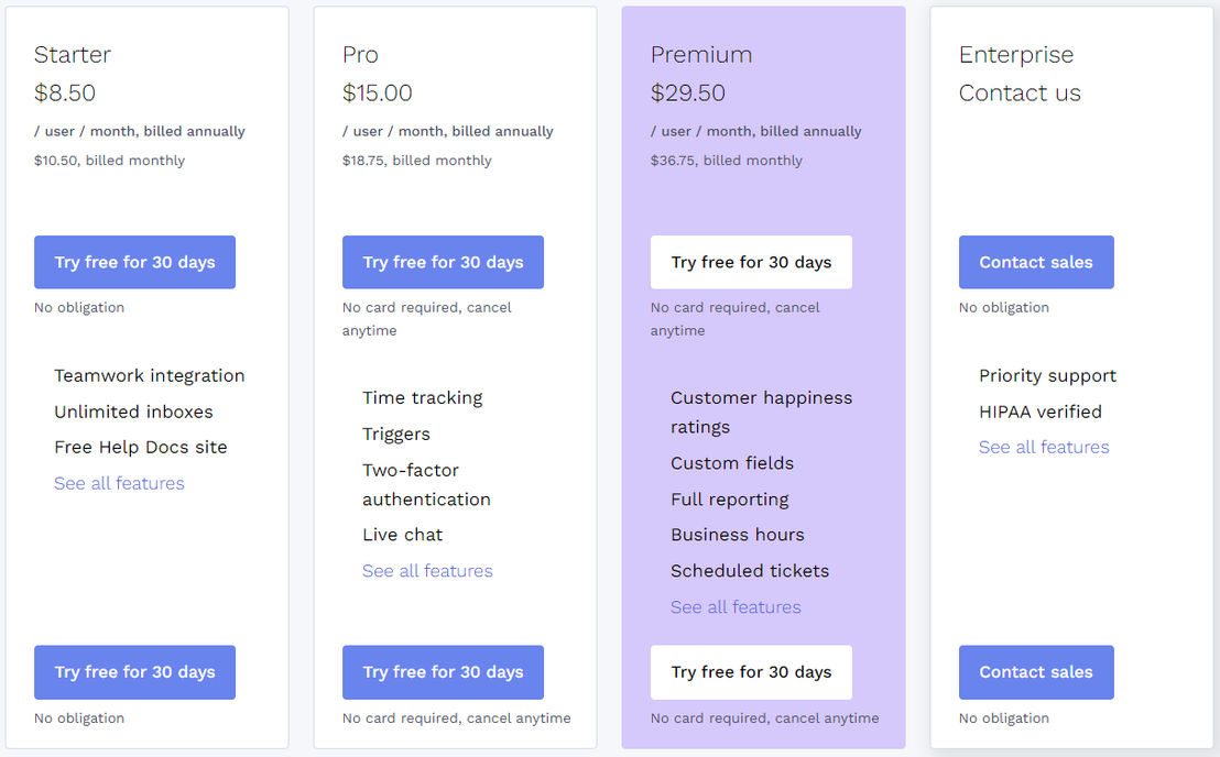 Pricing Page