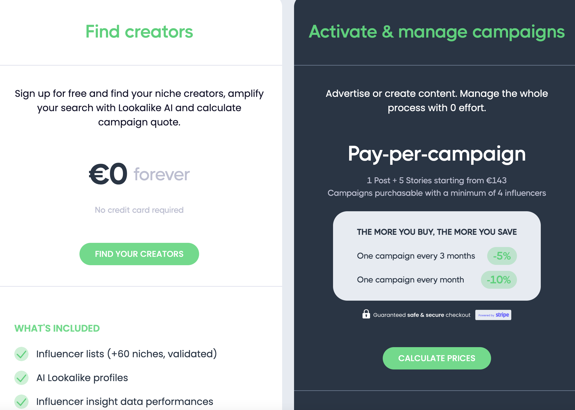 Pricing Page