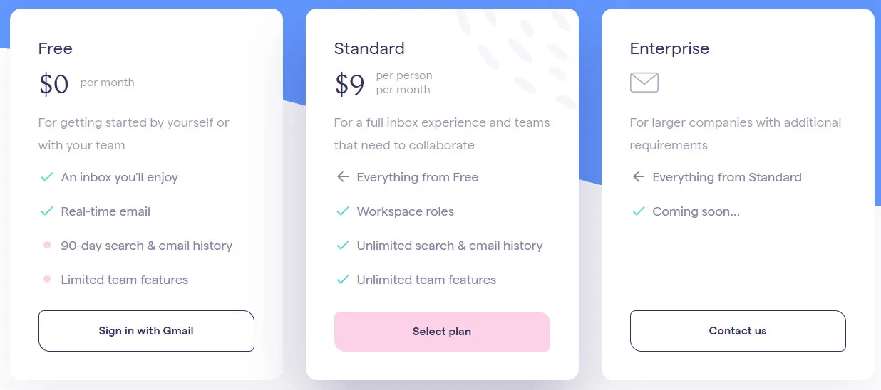 Pricing Page