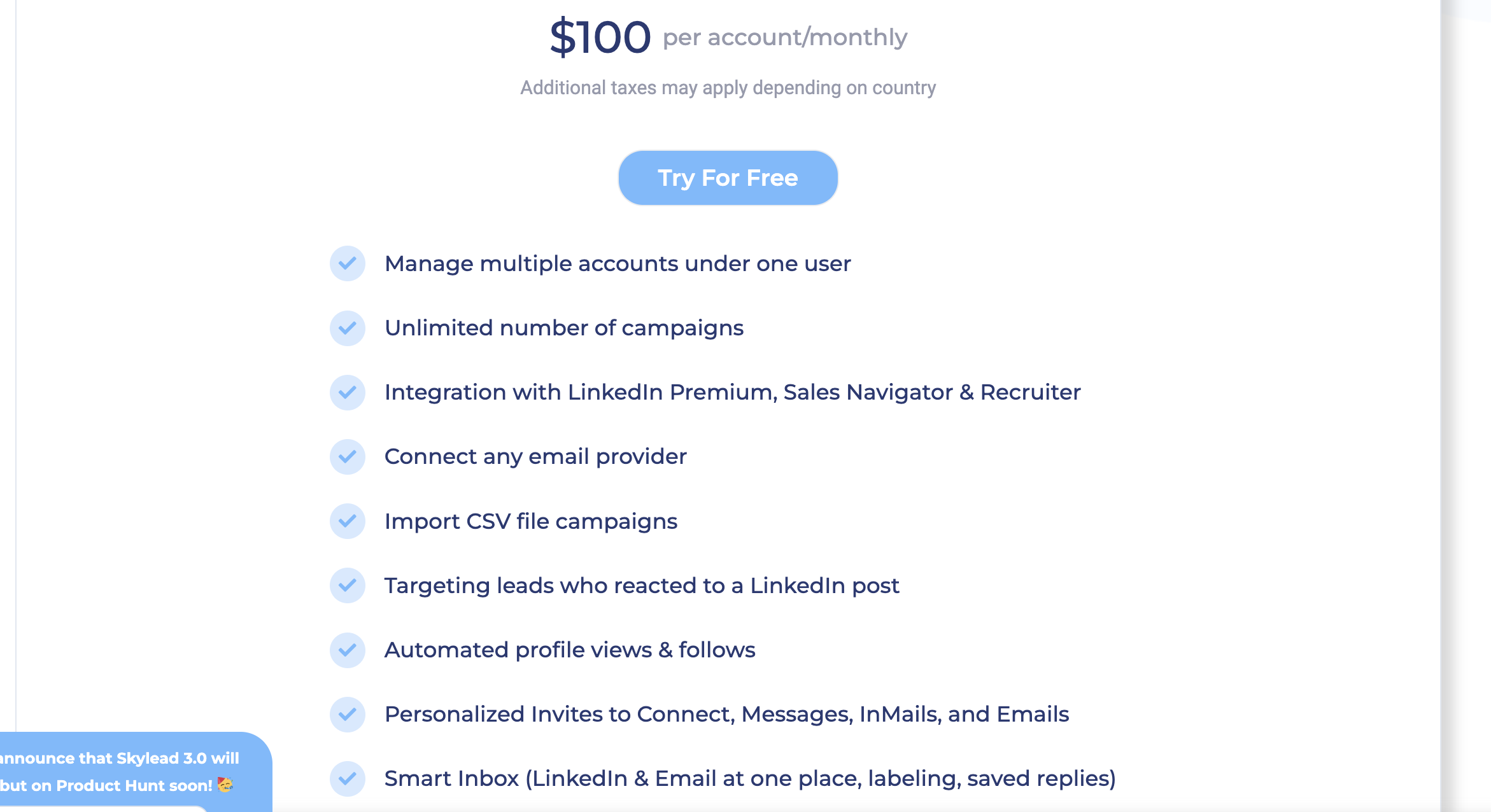 Pricing Page