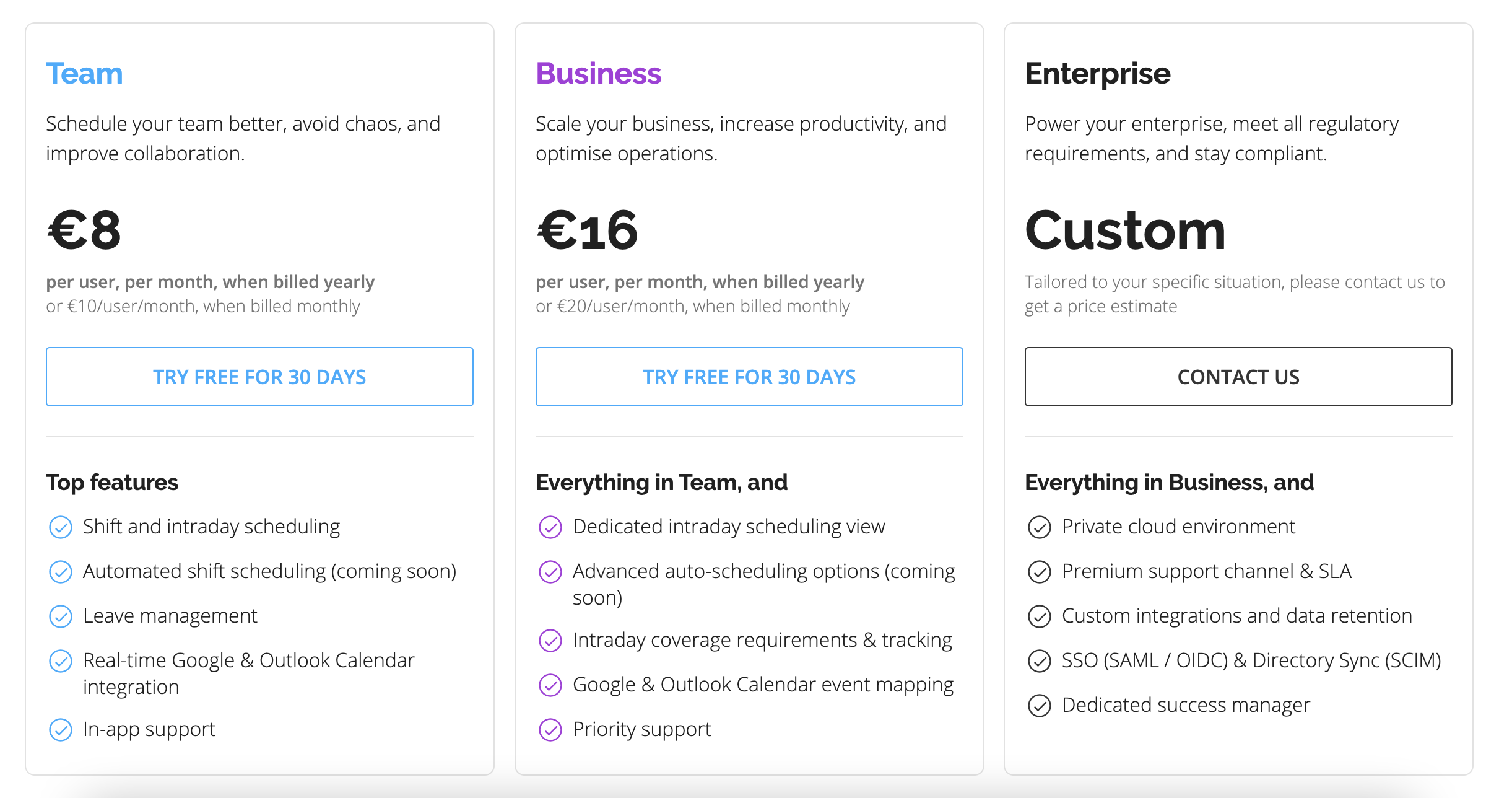 Pricing Page
