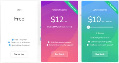 Pricing Page