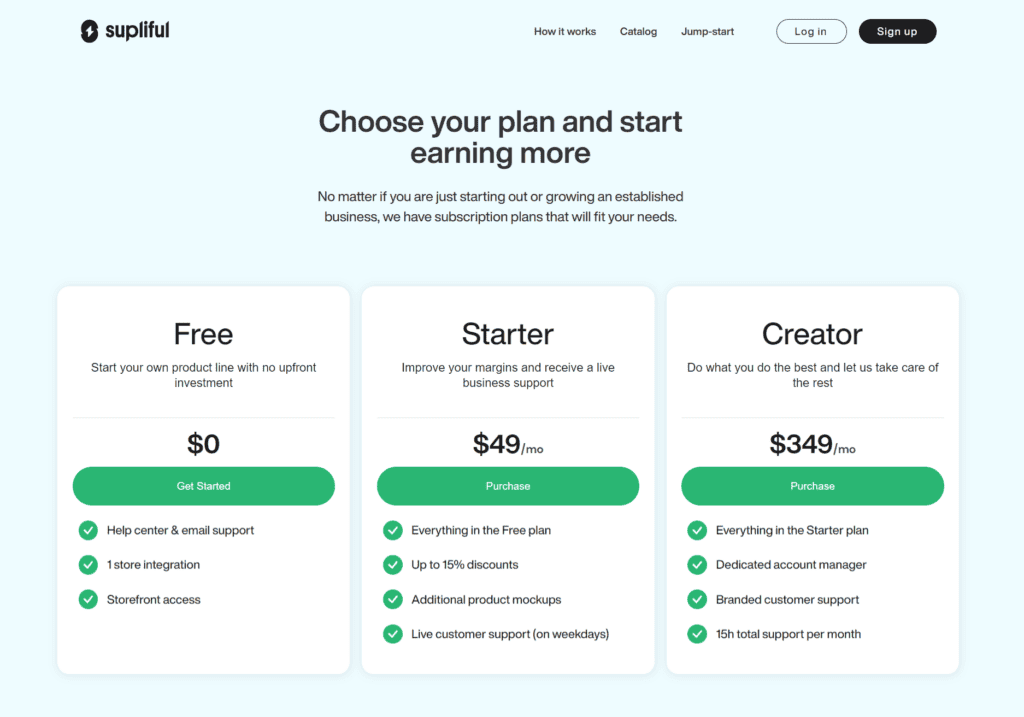 Pricing Page