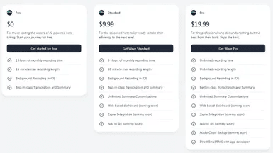 Pricing Page