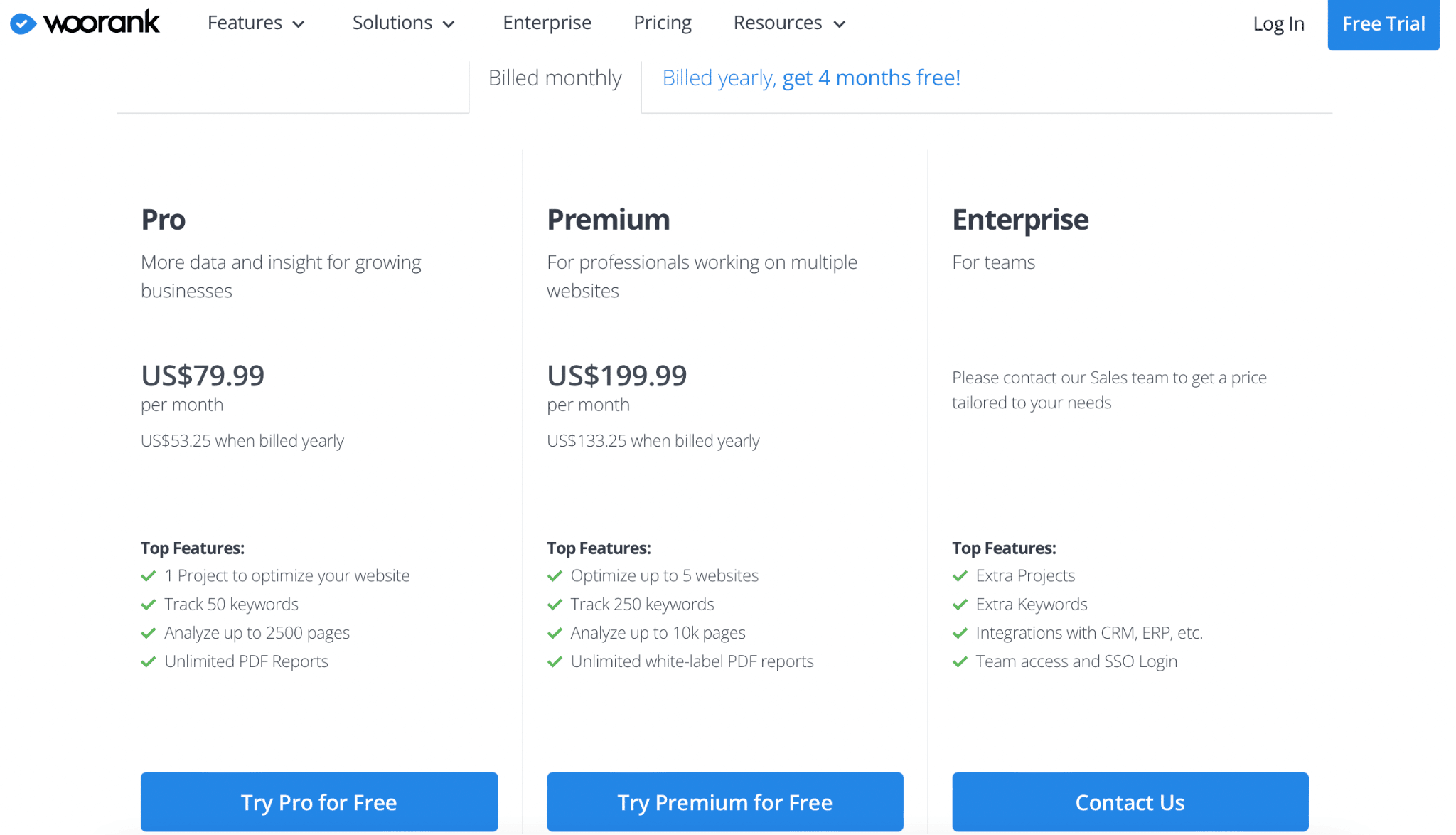 Pricing Page