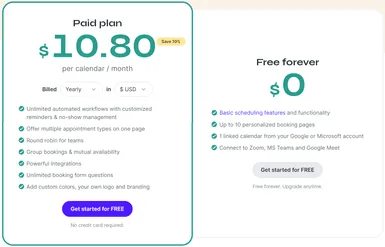 Pricing Page