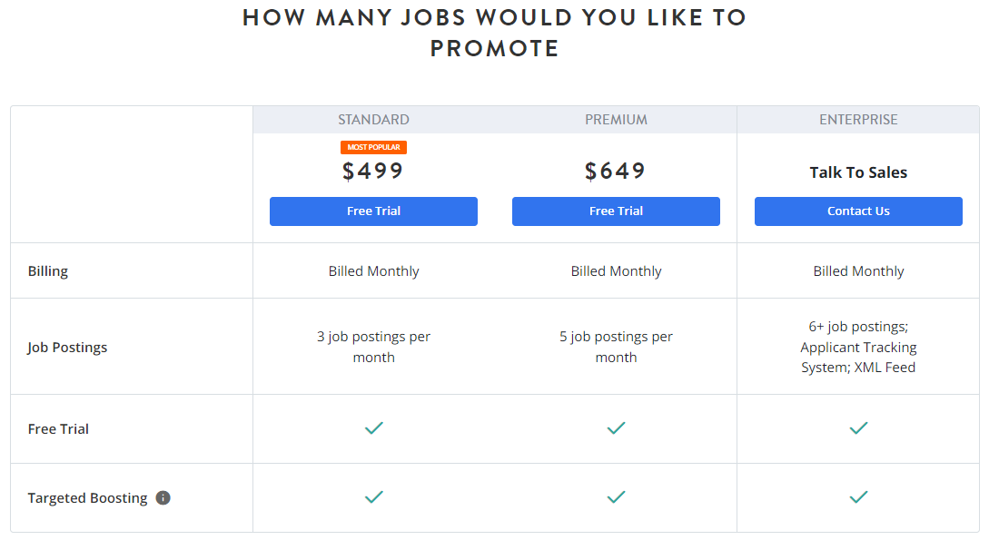 Pricing Page