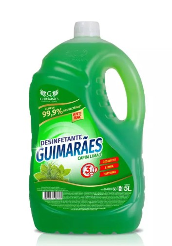 DESINFETANTE CAPIM-LIMÃO NOVO 5L GUIMARAES