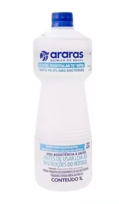 ALCOOL 70INPM 1L ARARAS