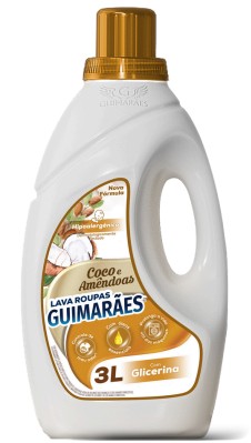 LAVA ROUPAS C/GLICERINA COCO E AMENDOA 3L GUIMARAES