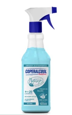 COPERALCOOL BACFREE SEGREDOS DA NATUREZA - FRESCOR DAS AGUAS - 12X500ML GATILHO (UNIDADE)