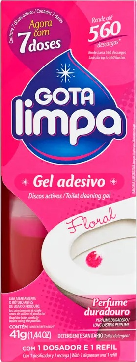 GEL ADESIVO 7X GOTA LIMPA 41G - FLORAL