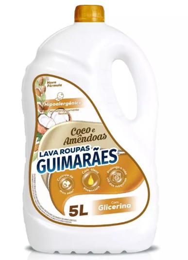 LAVA ROUPAS C/ GLICERINA COCO E AMENDOA 5L - GUIMARAES