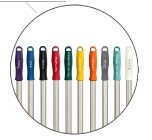 CABO DE ALUMINIO 1,40 MTS ESP 1,2 MM C/ROSCA AZUL-ESTRIADO
