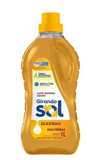 LAVA ROUPAS GLICERINA 1L GIRANDO SOL