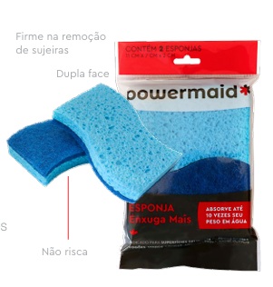 ESPONJA ENXUGA MAIS KIT 2 PCS