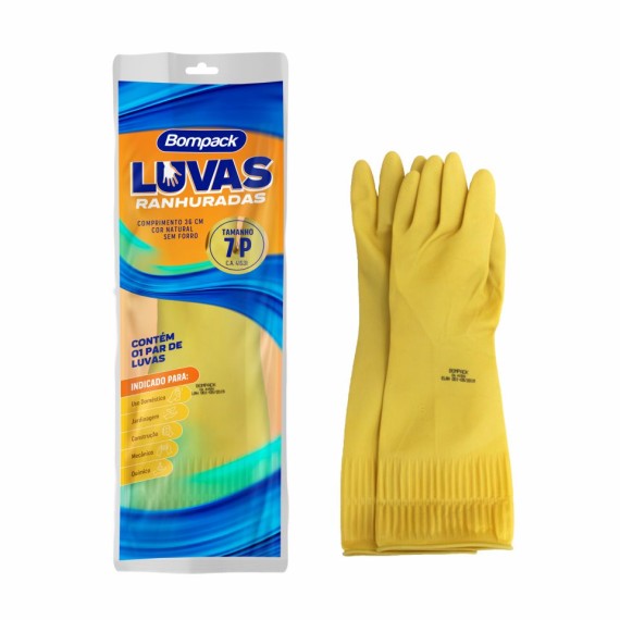 LUVA RANHURADA BOMPACK P(7)