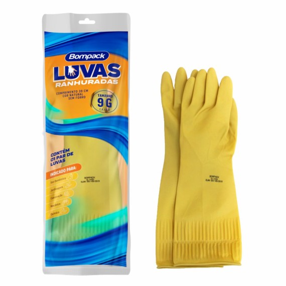 LUVA RANHURADA BOMPACK G(9)