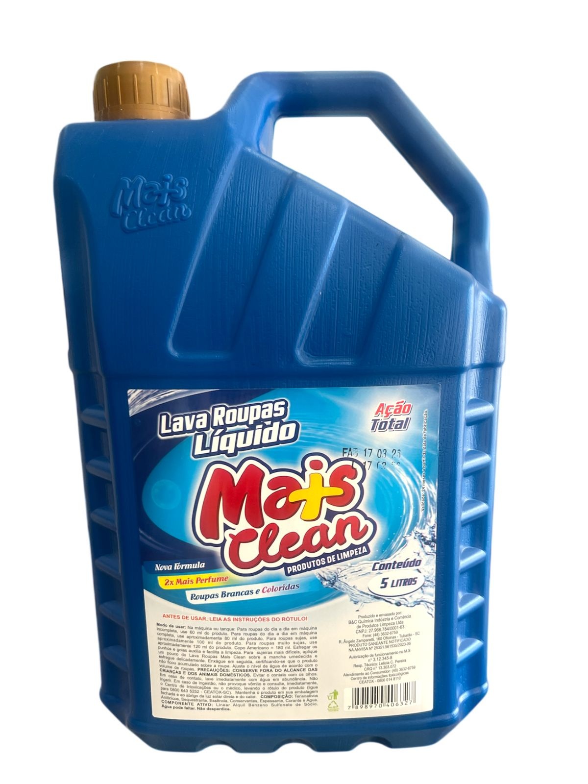 LAVA ROUPAS ACAO TOTAL 5L .