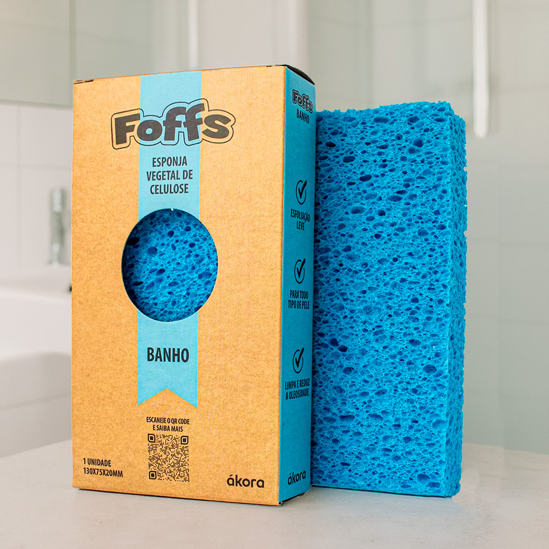 ESPONJA DE CELULOSE BANHO AZUL