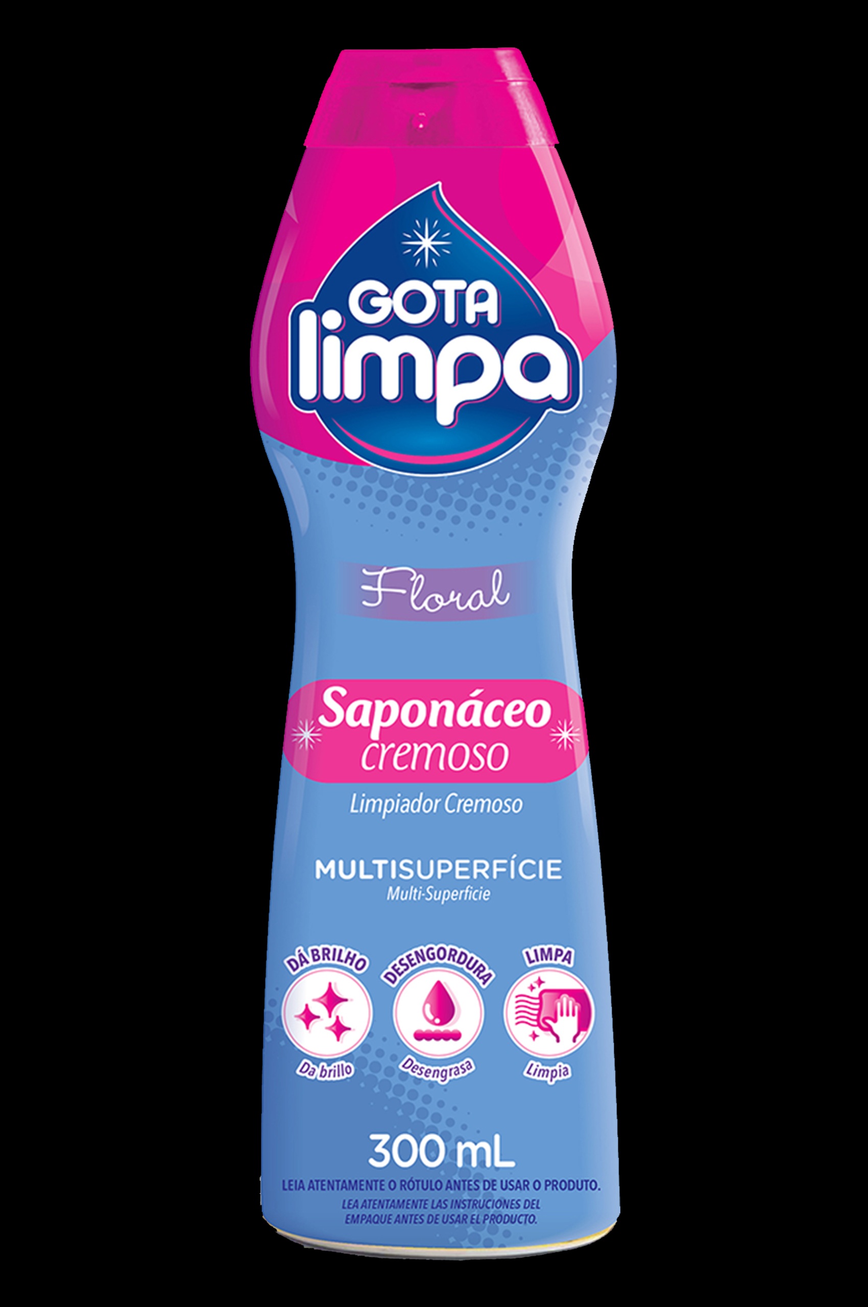 SAPONACEO CREMOSO GOTA LIMPA 300 ML - FLORAL