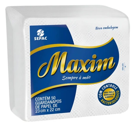 GUARDANAPO MAXIM PCT 23 X 22CM