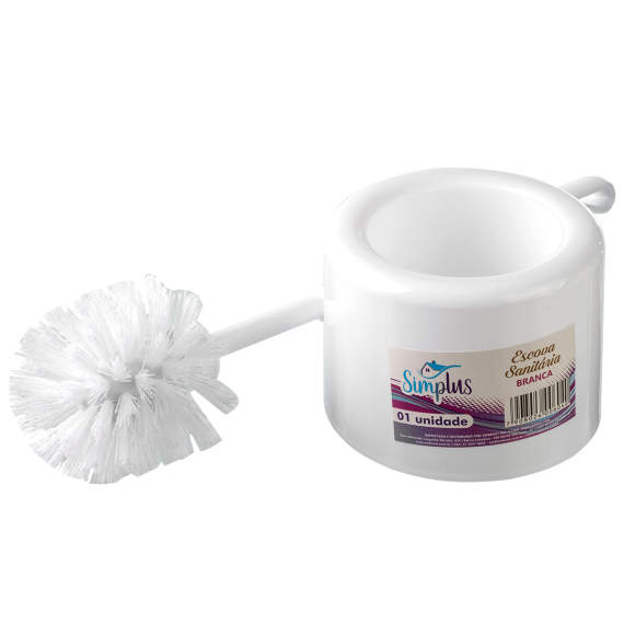 ESCOVA SANITARIA SIMPLUS BRANCA UN