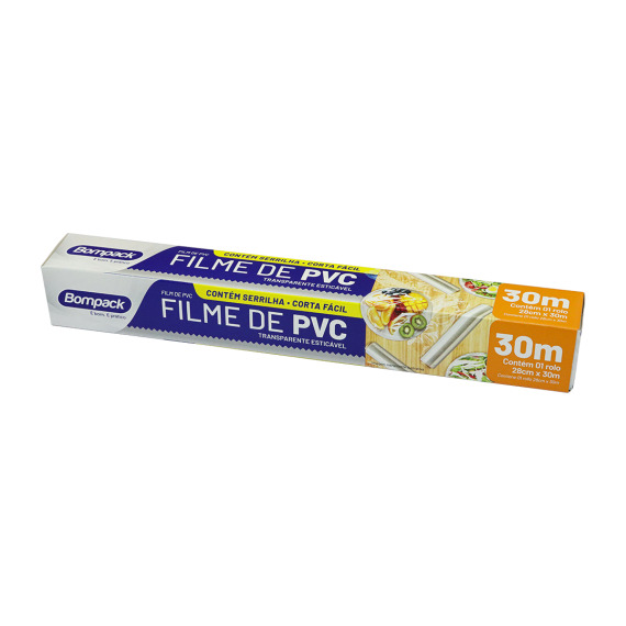 FILME PVC BOMPACK 0.28X30 MTS UN