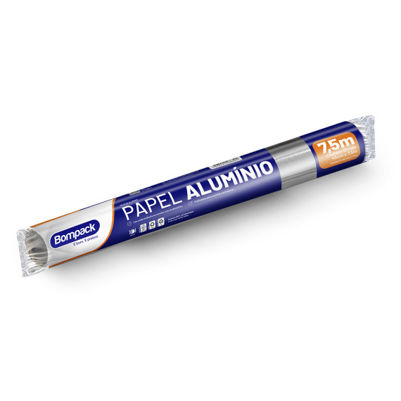 PAPEL ALUMINIO BOMPACK 45X7.5 UN