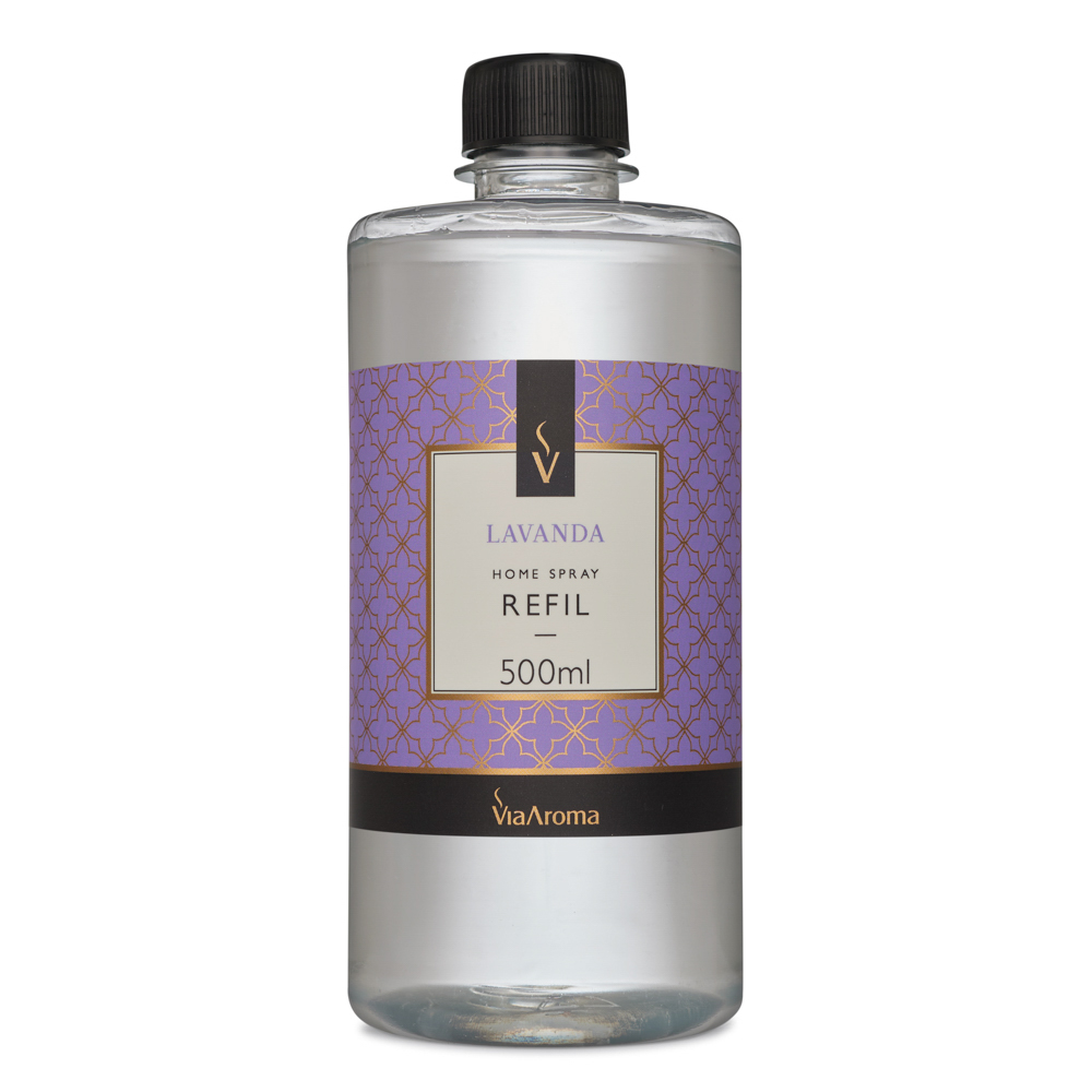 Refil via aroma 500ml home spray classica lavanda