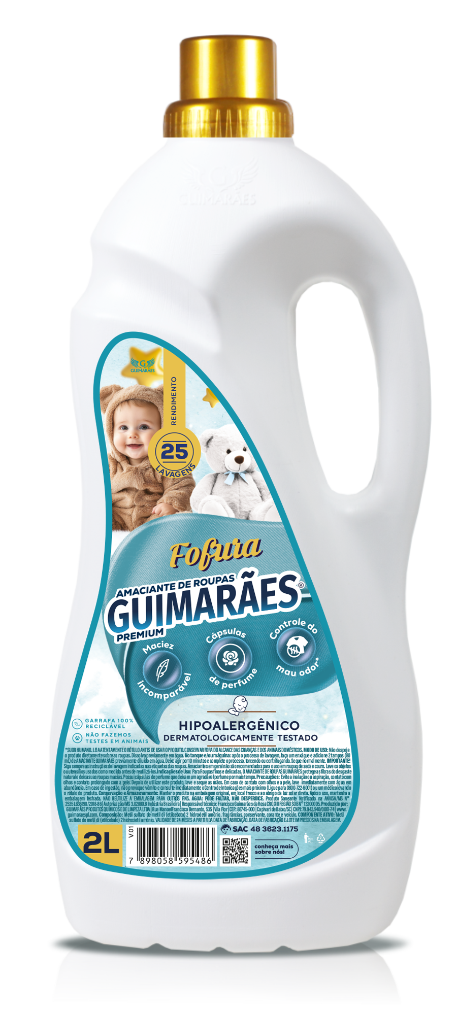 AMACAINTE DE ROUPAS FOFURA 2L - guimaraes