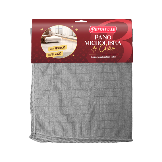 PANO MICROFIBRA DE CHAO BETTHAVALE 50X60CM C/1PC(270GSM)
