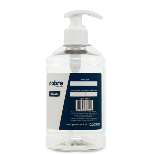 FRASCO COM VALVULA PUMP 450ML. (P/ALCOOL/SABONETE) - NOBRE