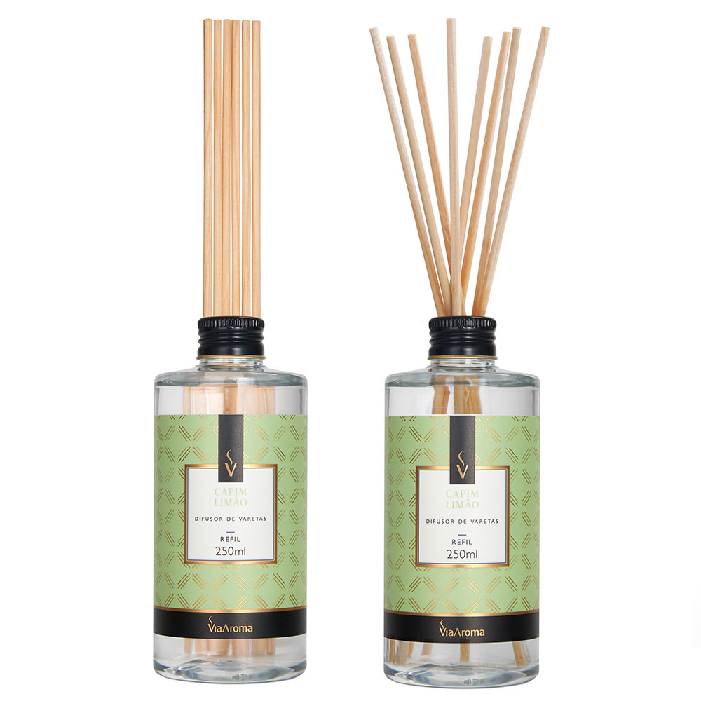REFIL 250ML DIF. DE VARETAS CLASSICA CAPIM LIMAO
