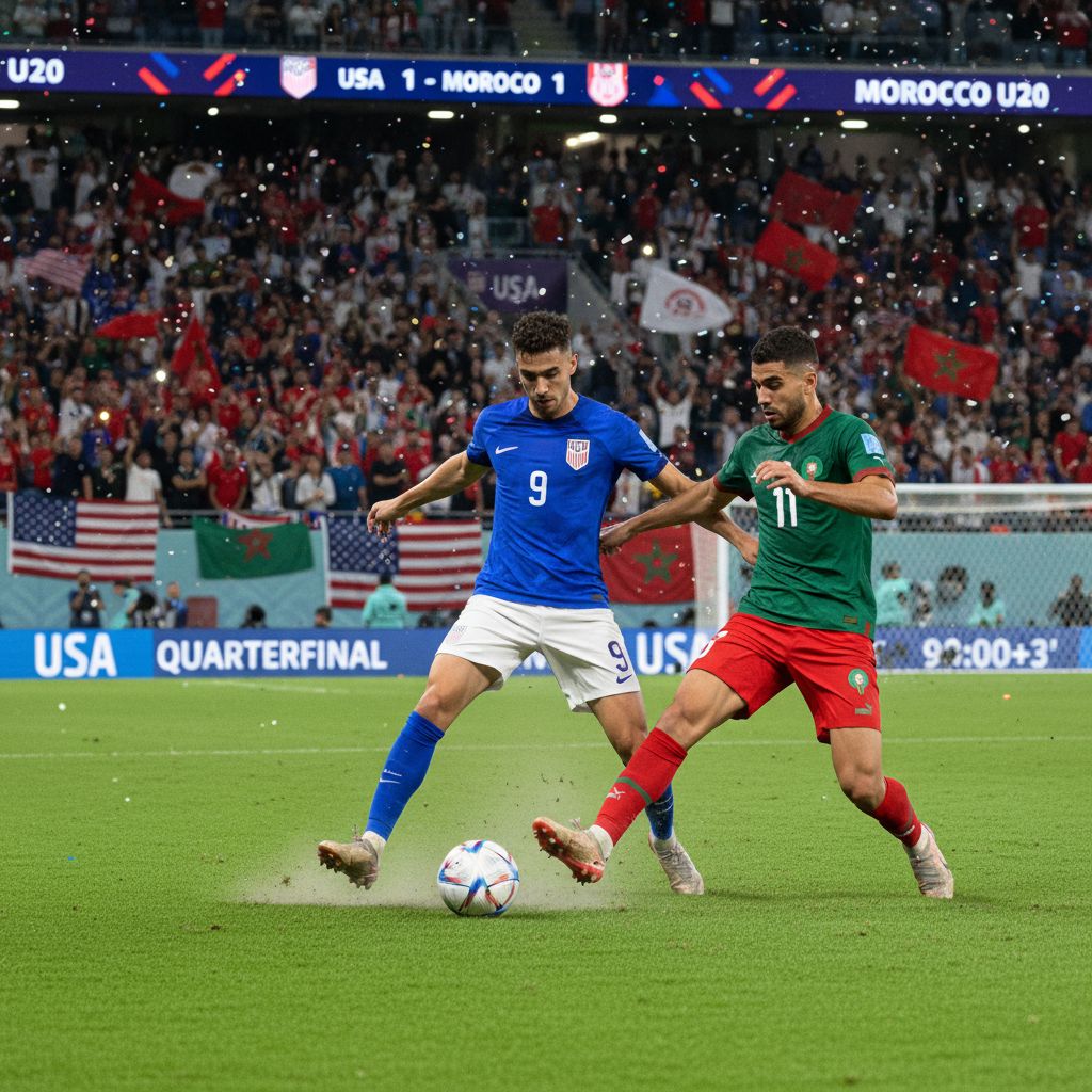 Quarterfinal Heartbreak: Morocco Stuns USMNT U-20 in Thrilling 3-1 Upset!