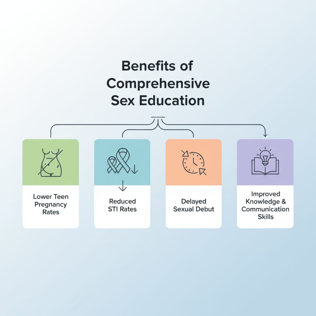 Benefits of comprehensive sex education illustrated