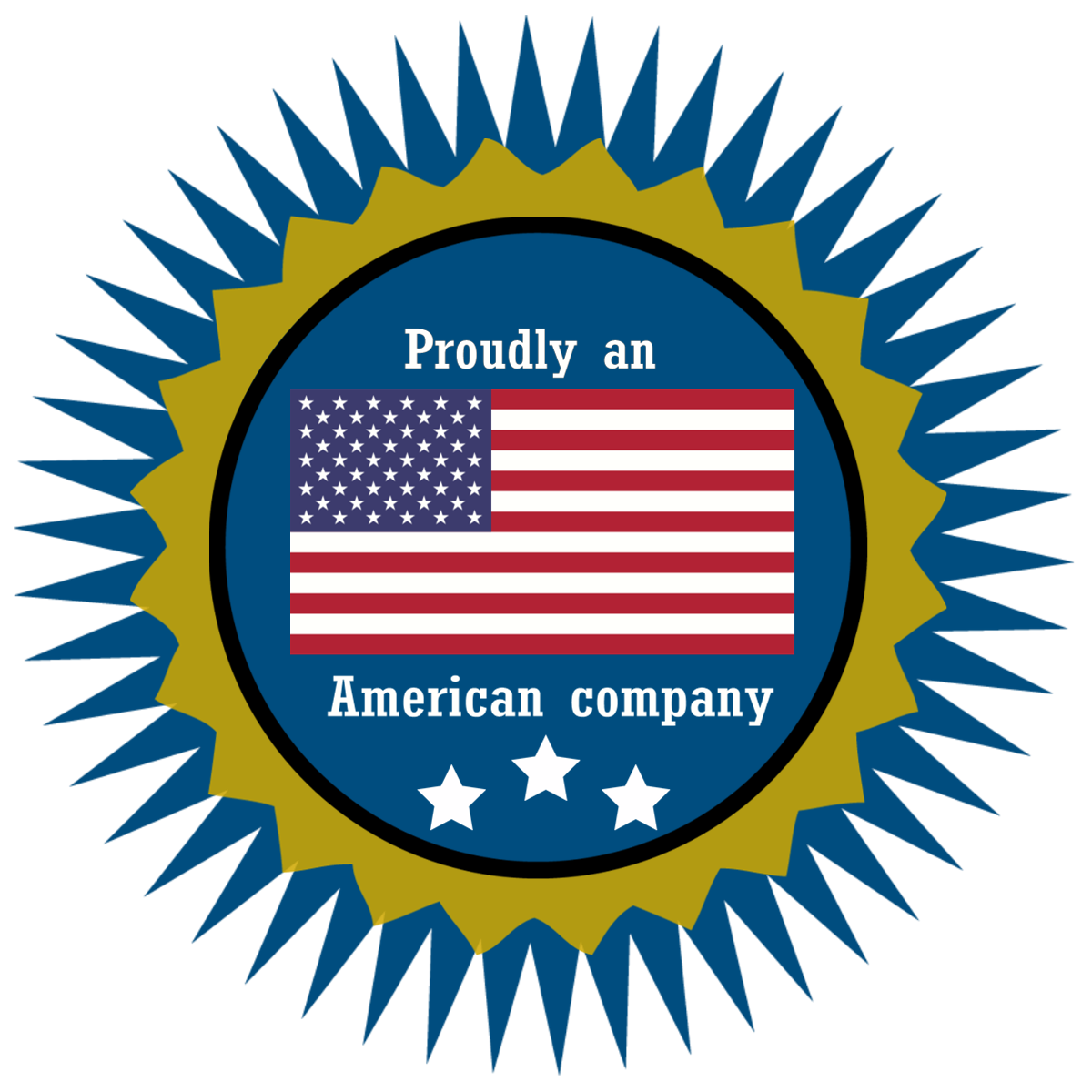 Proudly an American Company Seal