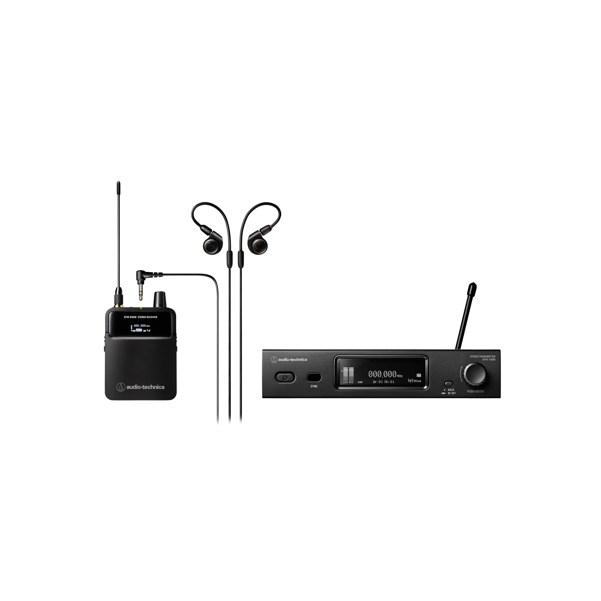 Image of Audio-Technica ATW-3255DF2 3000 Series Wireless In-Ear Monitor System