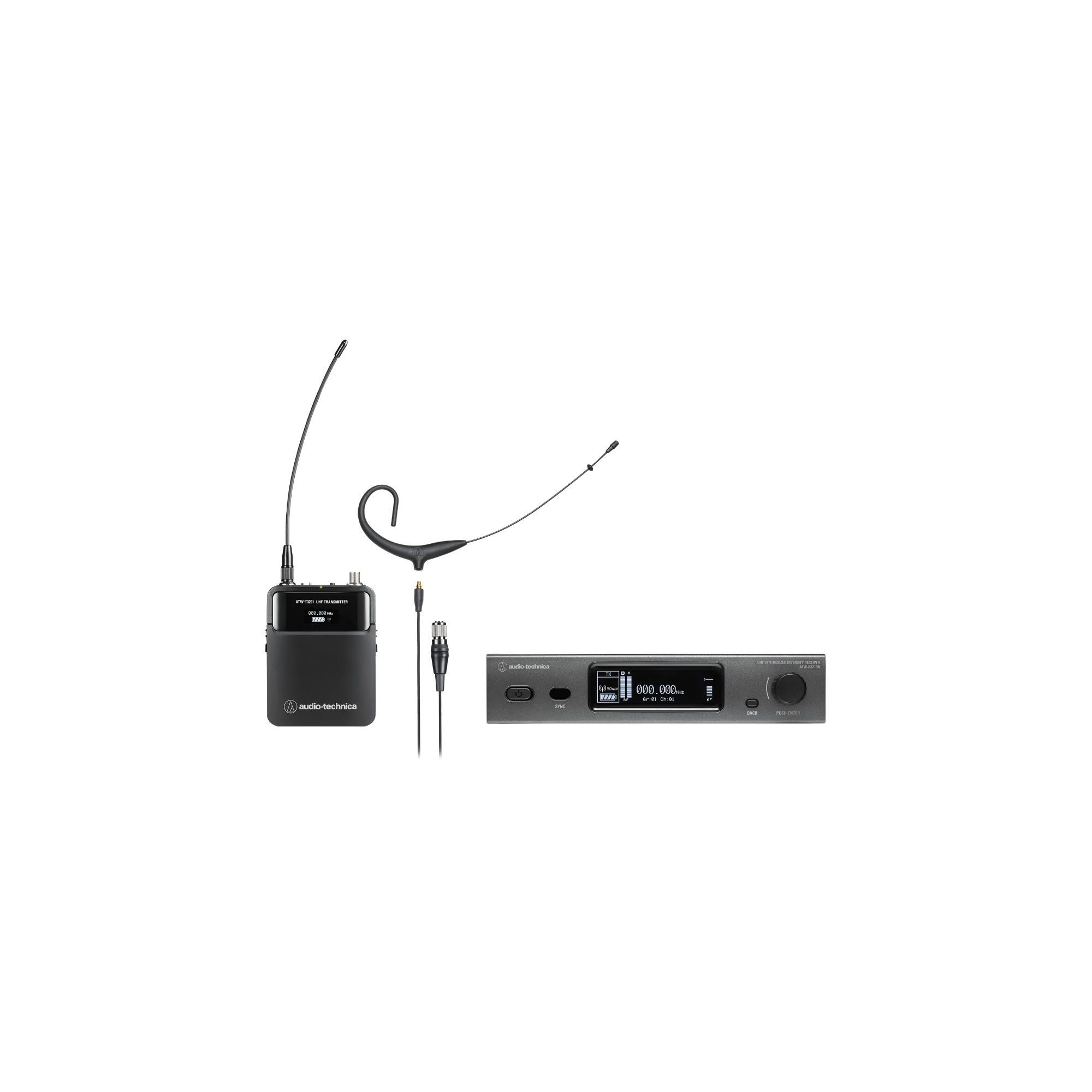 Image of Audio-Technica ATW-3211N892XDE2 Network Headworn Wireless System