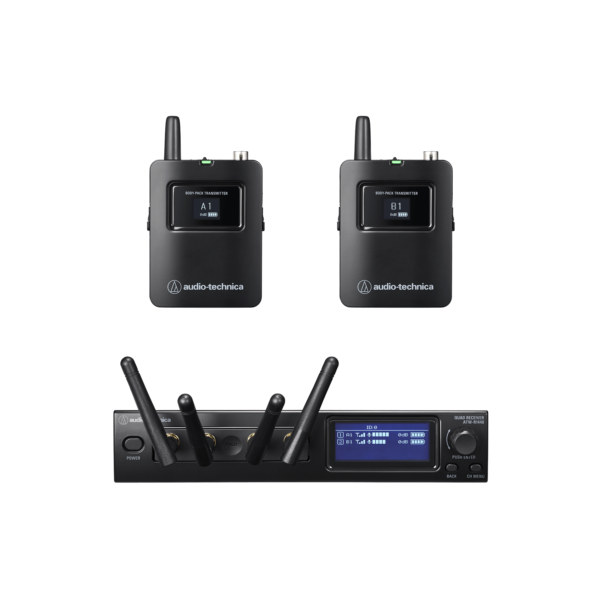 Image of Audio-Technica ATW-1421 System 20 PRO Dual Bodypack Wireless System